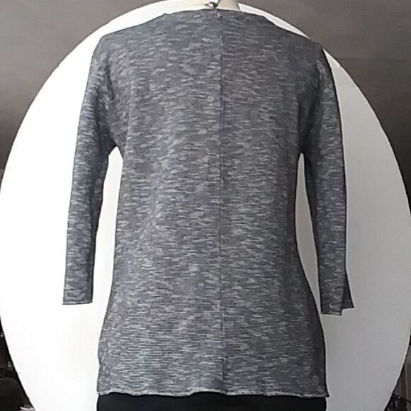 Zara Trafaluc Top Charcoal Striped Heathered - Picture 3 of 10